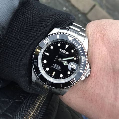 invicta blu black rolex homage|affordable submariner homage under 200.